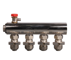 寶路七星PERT管件__活接式雙閥分集水器